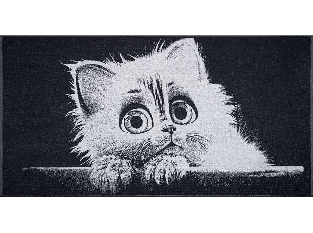 Полотенце махровое 6с102.413ж1 Каспер (антрацит) 81х160см