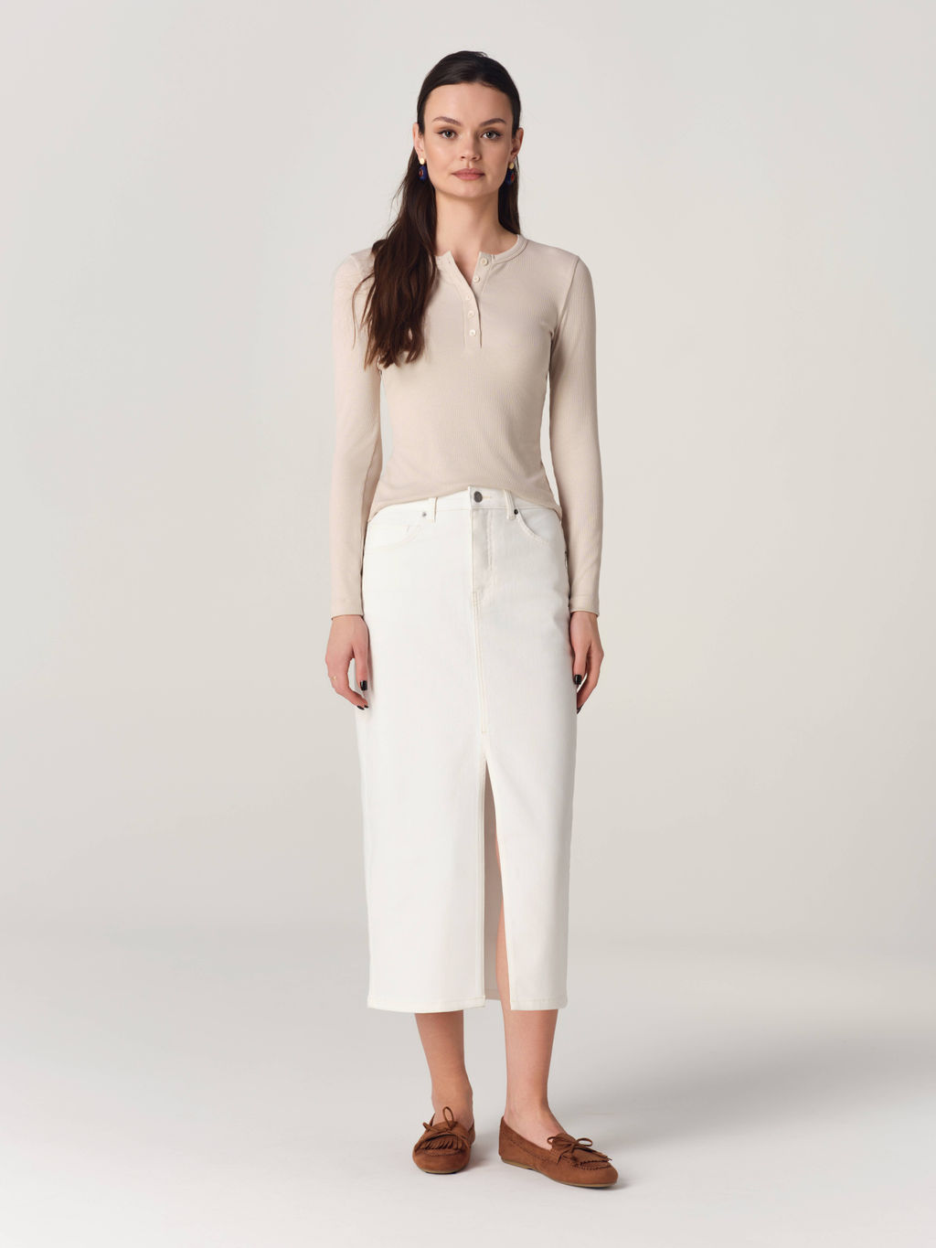 CONTE CON-929 Юбка джинсовая женская off white  фото 2