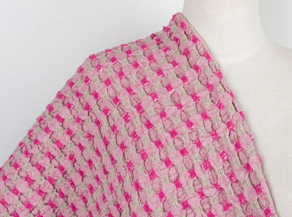 24С222-ШР/у. 75*140 Полотенце Домовой цв. 3 рис. 209 розовый с чёрным - Текс-дизайн фото 11