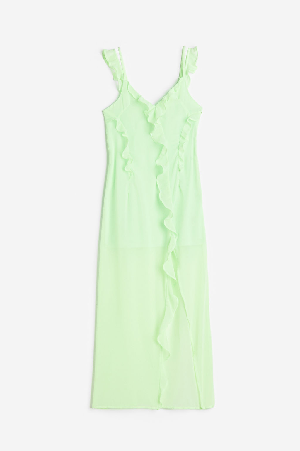 Vestido de gasa con volantes - H&m фото 2