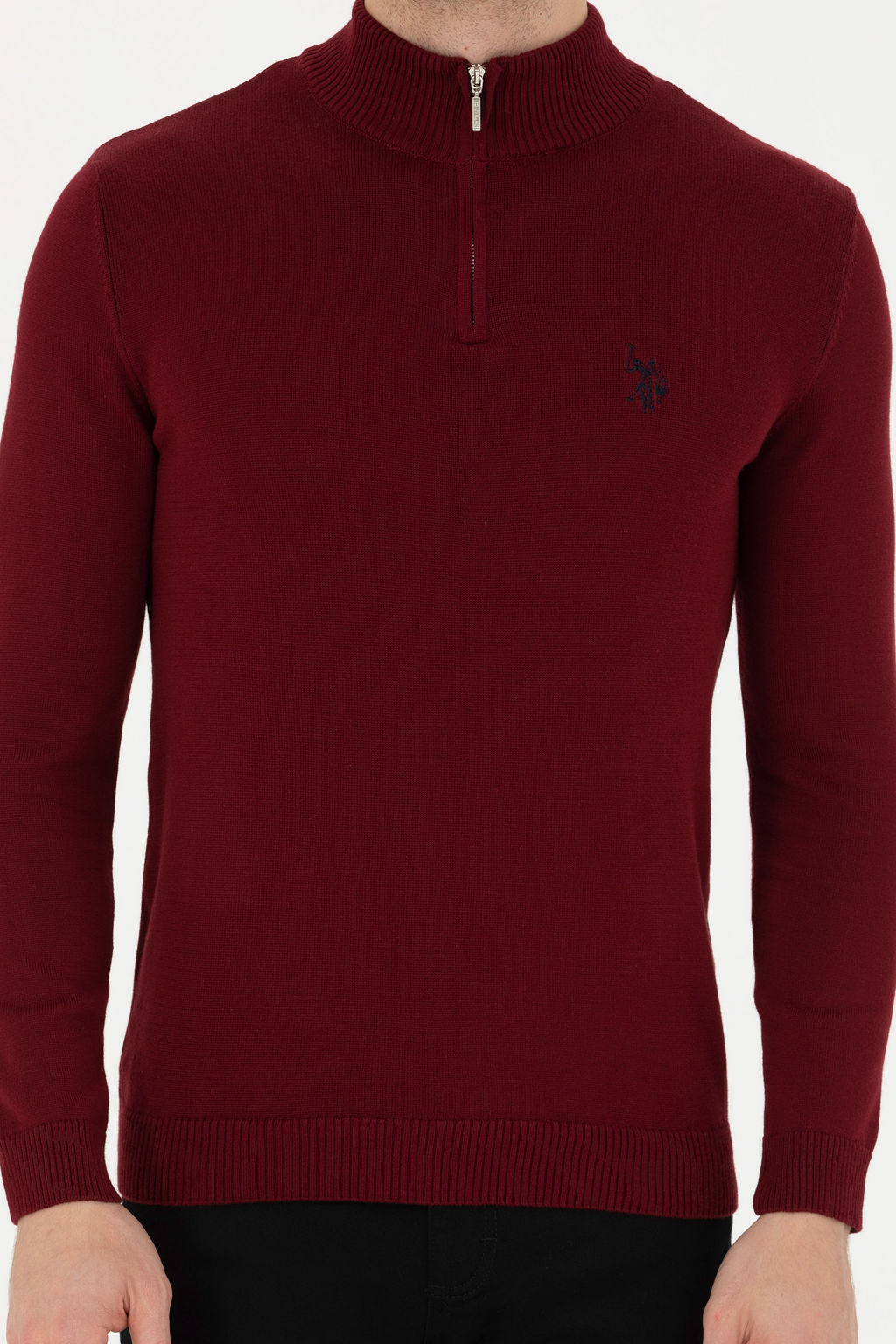 Мужской бордово-красный свитер - U.s. polo assn фото 20