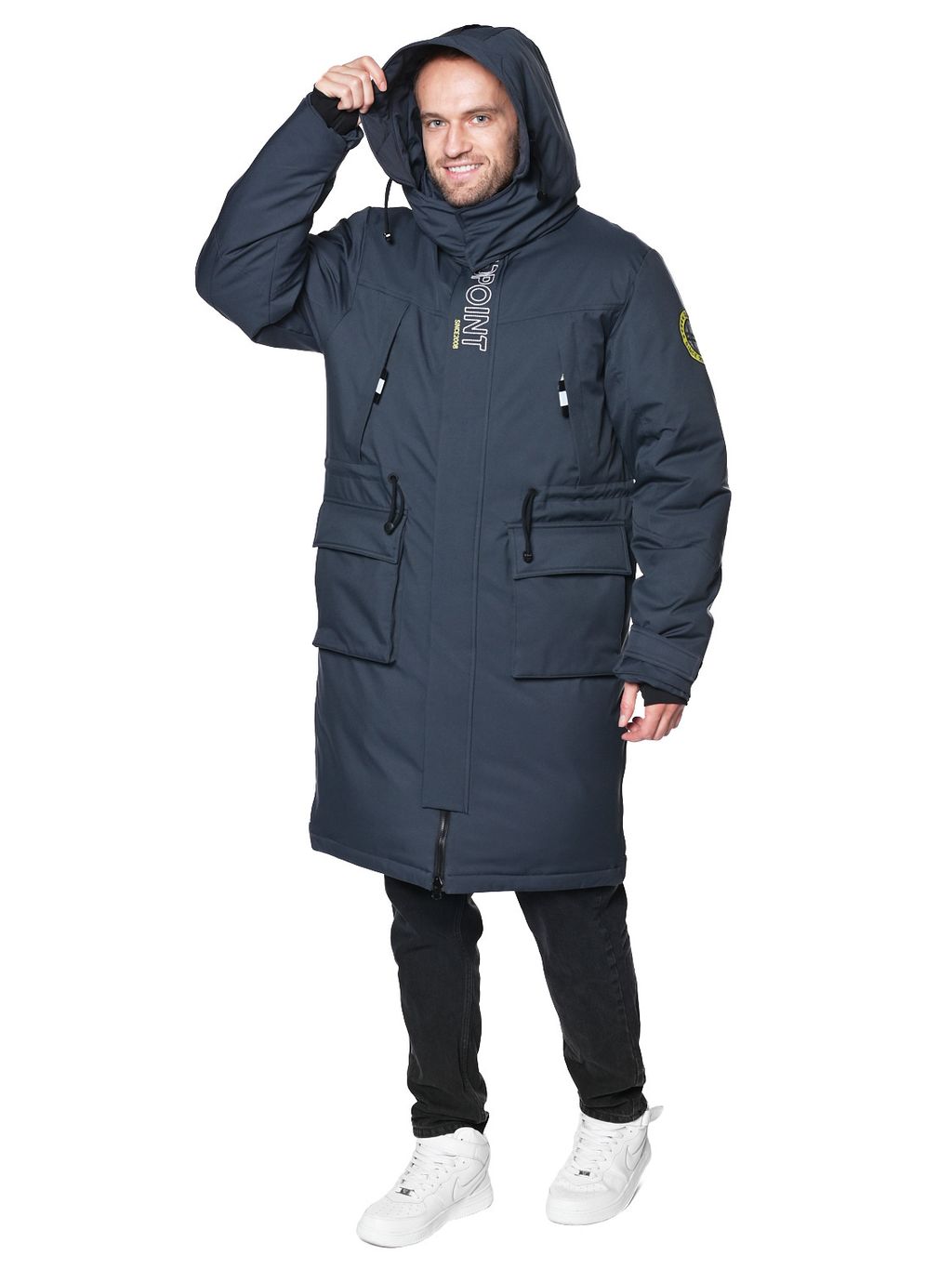 Пальто A-8911 Черный - Snow headquarter фото 26