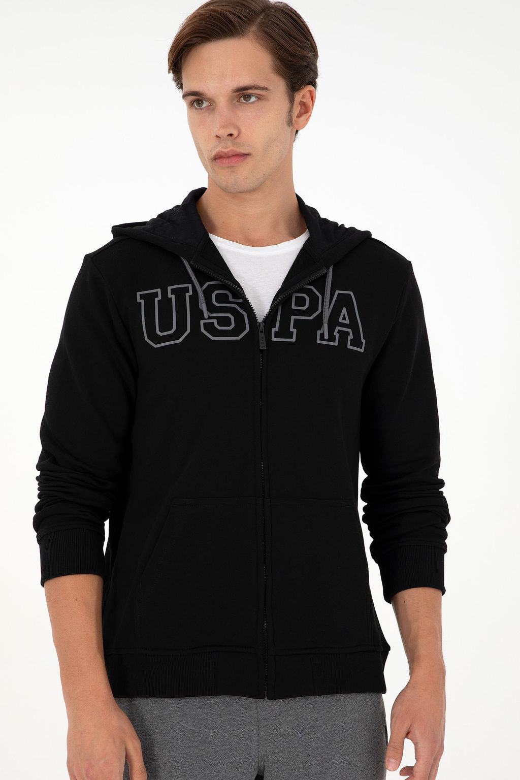 Мужской черный вязаный кардиган Неожиданная скидка в корзине - U.s. polo assn фото 3