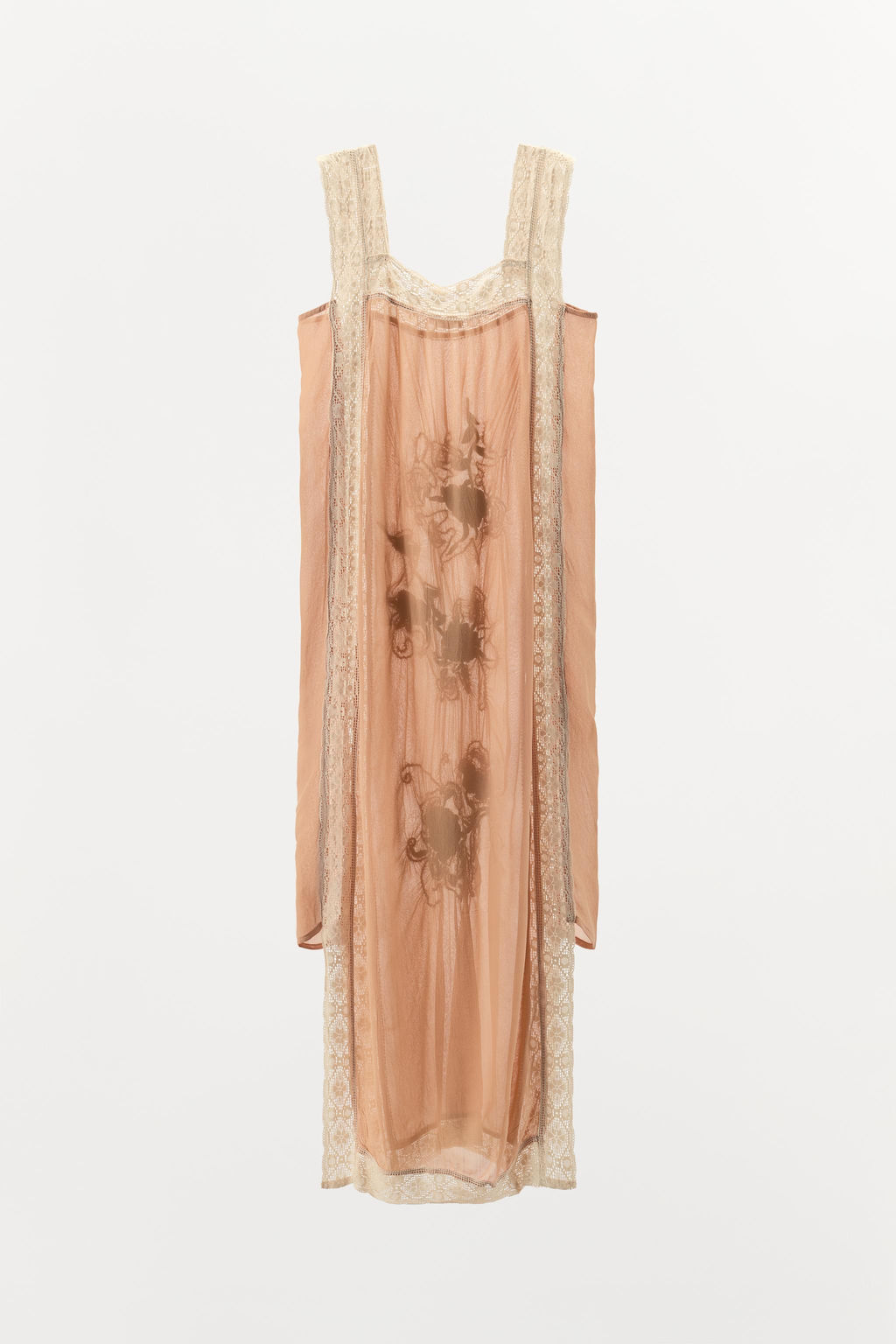 TEXTURED EMBROIDERED LACE DRESS - Zara фото 13