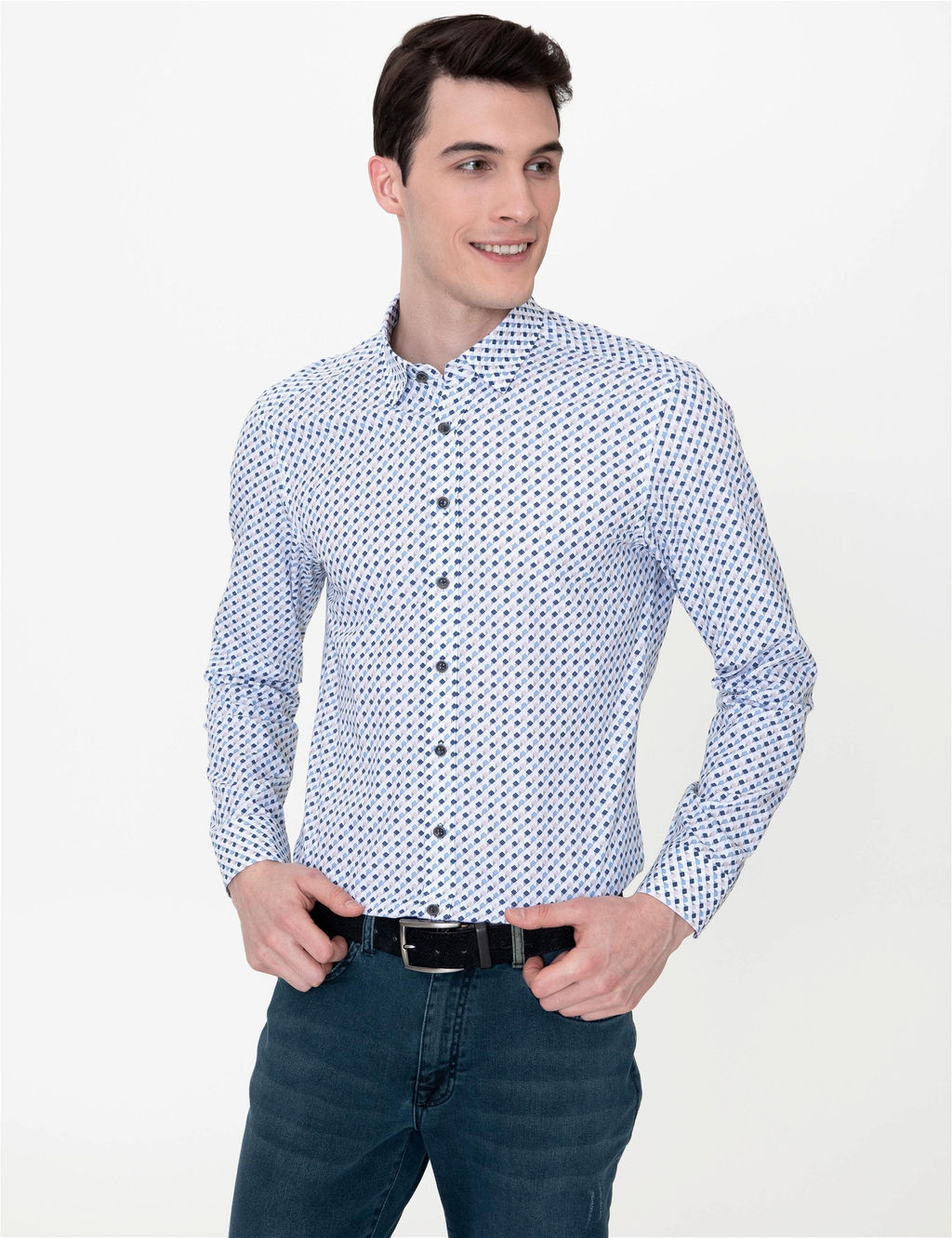 Mavi Slim Fit Uzun Kollu G_mlek - Pierre cardin фото 3