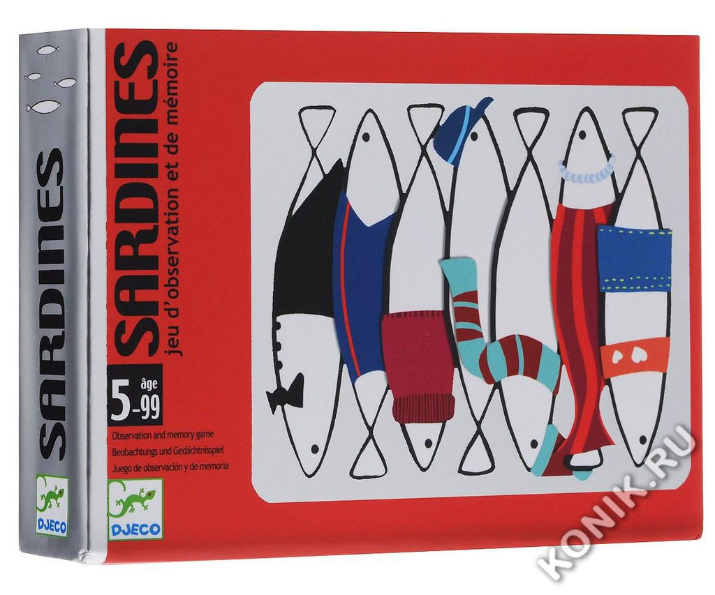 Игра настольная серии PLAYING CARDS Сардины - Djeco фото 2