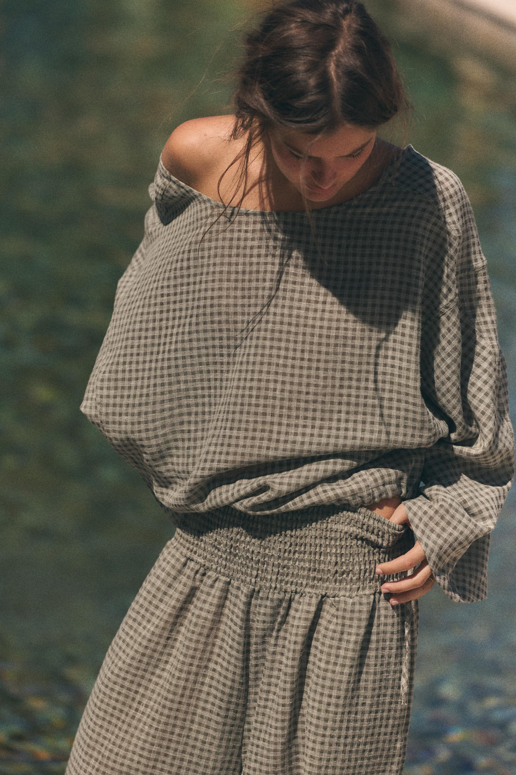 CAMISA CAPA CUADROS / Gris medio - Zara фото 9