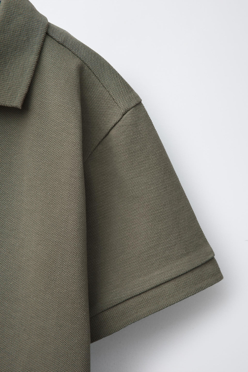 POLO B?SICO PIQU? / Gris oscuro - Zara фото 4