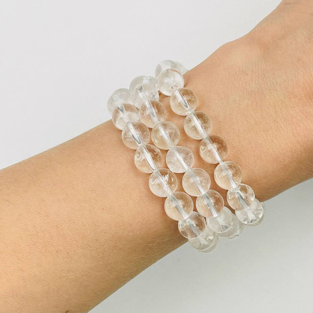 Бусины для украшений из Горного Хрусталя (45 бусин)