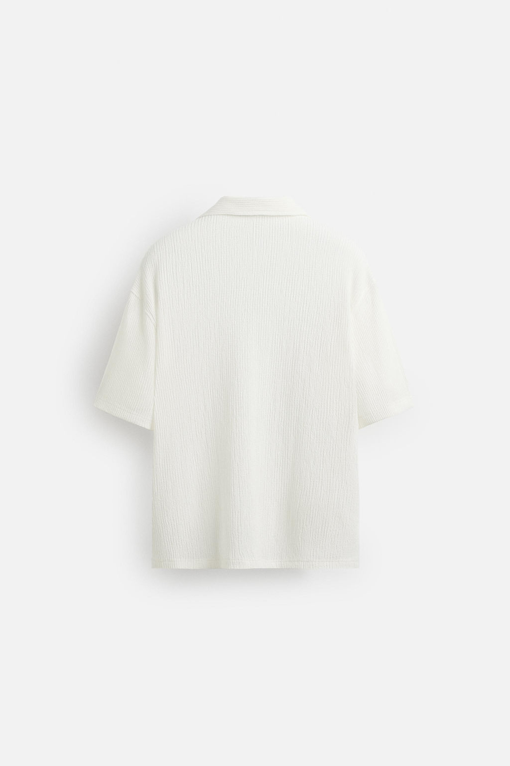 CREASED-EFFECT TEXTURED SHIRT