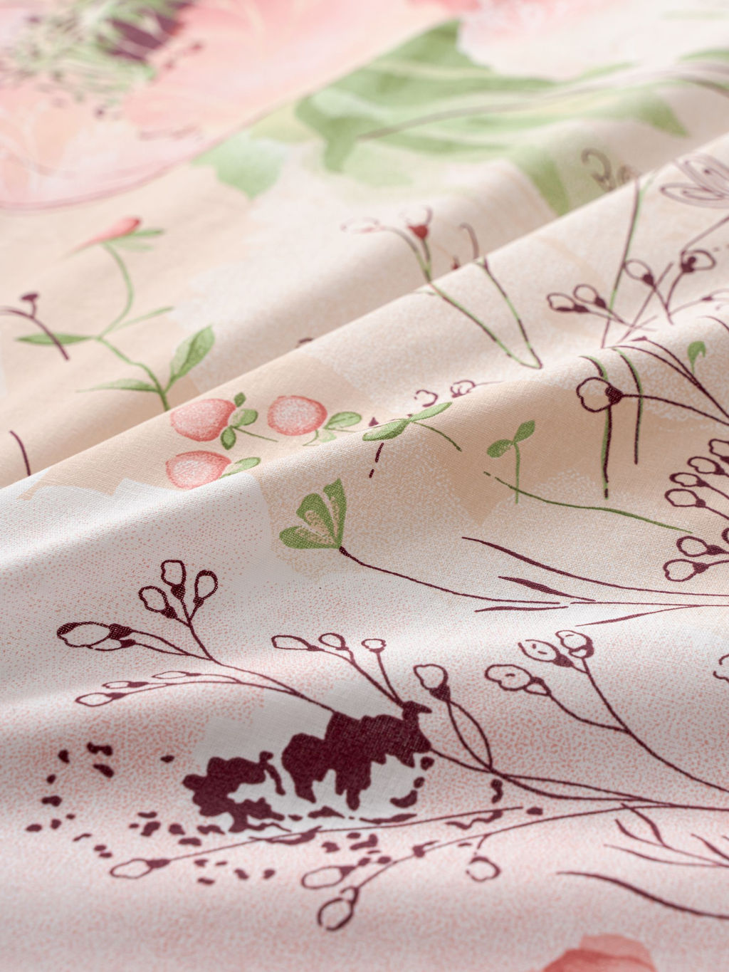 КПБ ЭКОДОМ Персик 20124-1/Семейный - Шуйские ситцы фото 4