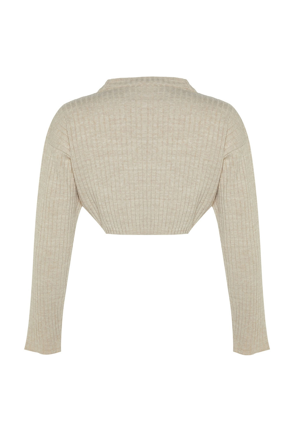 Siyah Super Crop Basic Triko Kazak TWOAW23KZ01068 - Trendyolmilla фото 18