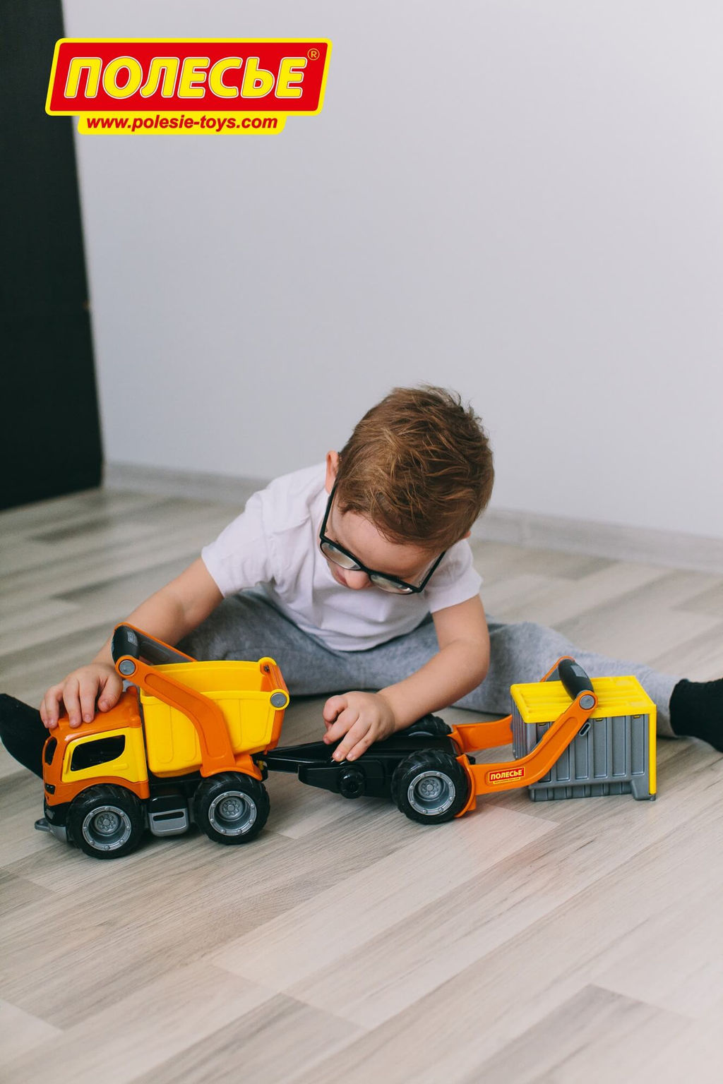 ГрипТрак, автомобиль-самосвал с полуприцепом (в сеточке) - Полесье фото 11