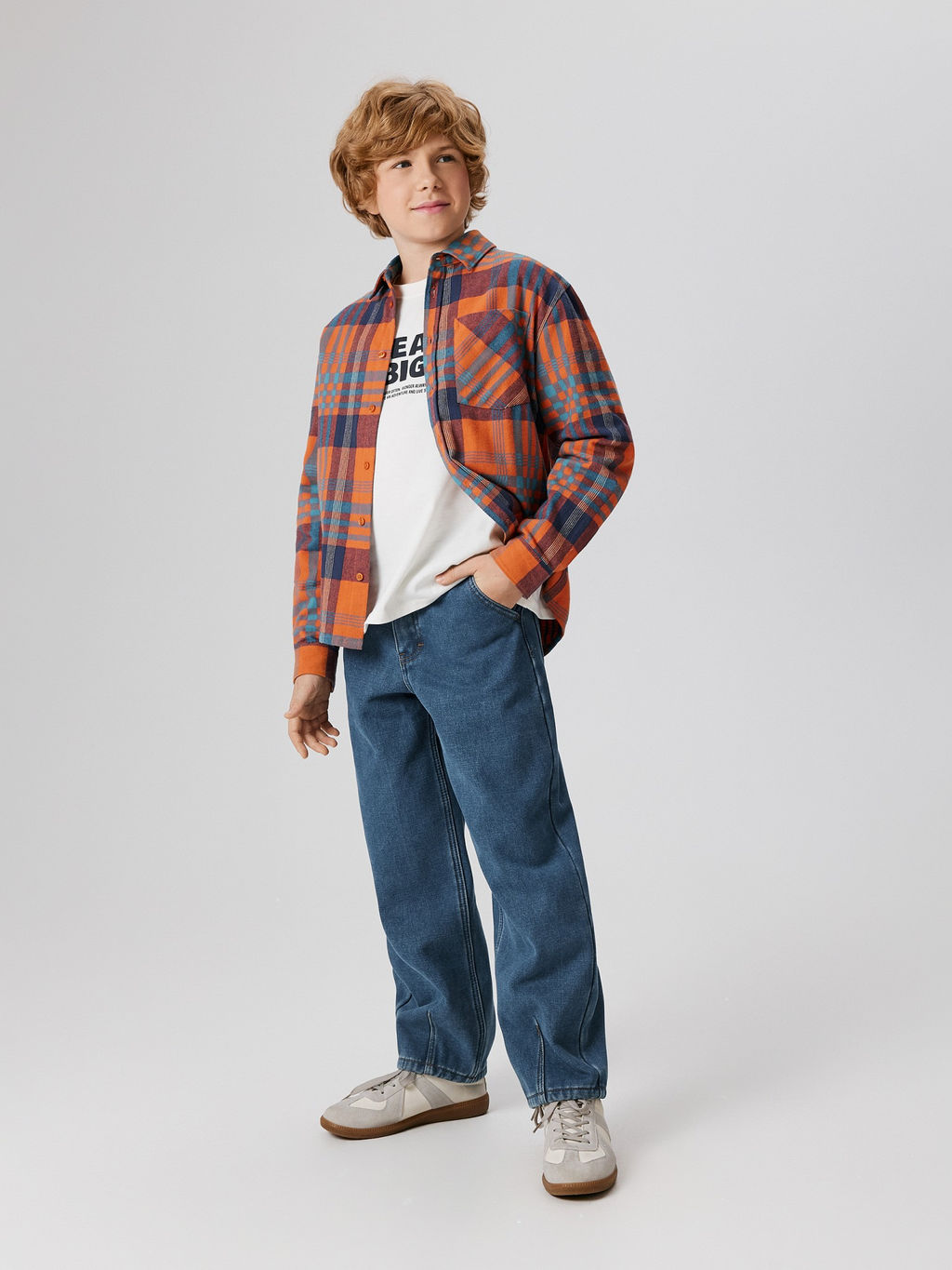 ACOOLA / Брюки джинсовые (утепленные) детские для мальчиков Rinner синий фото 4