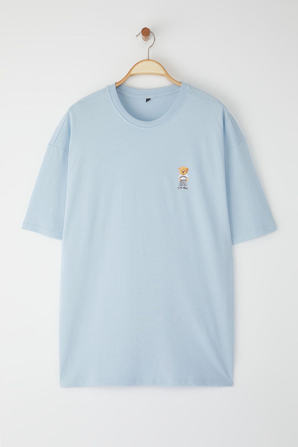TRENDYOL MAN Siyah Unisex Regular/Normal Kesim Ay?c?k Bask?l? %100 Pamuklu T-Shirt TMNSS25TS00161 - Trendyolmilla фото 30