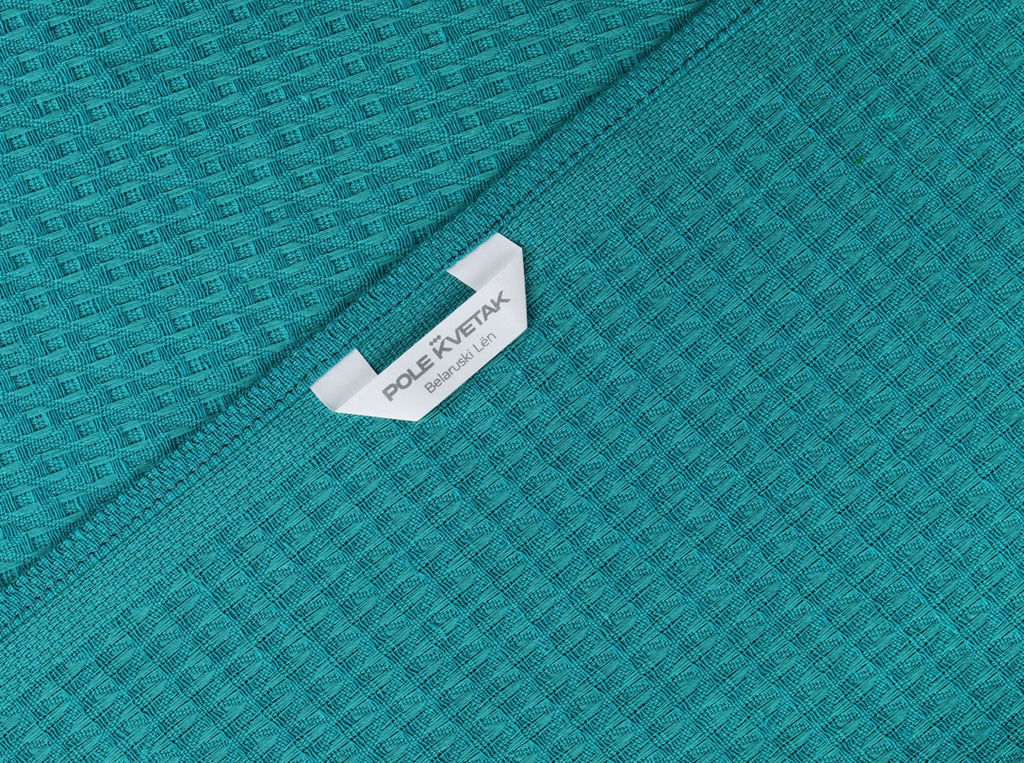 Полотенце 21С105-ШР+Гл 65*95 "Суфле плюс" цв. 1225 рис. 815 бирюзово-синий