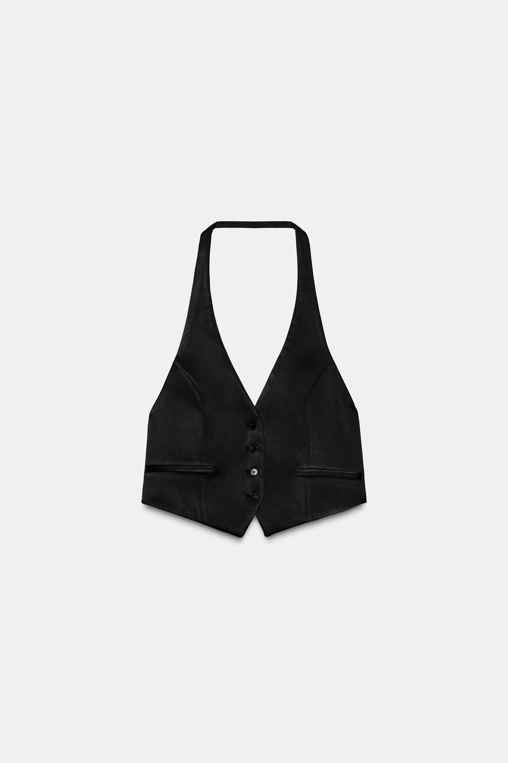 HALTER WAISTCOAT WITH OPEN BACK - Zara фото 8