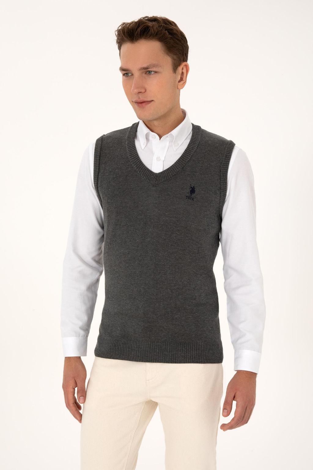 Erkek Antrasit Melanj S_veter - U.s. polo assn фото 3