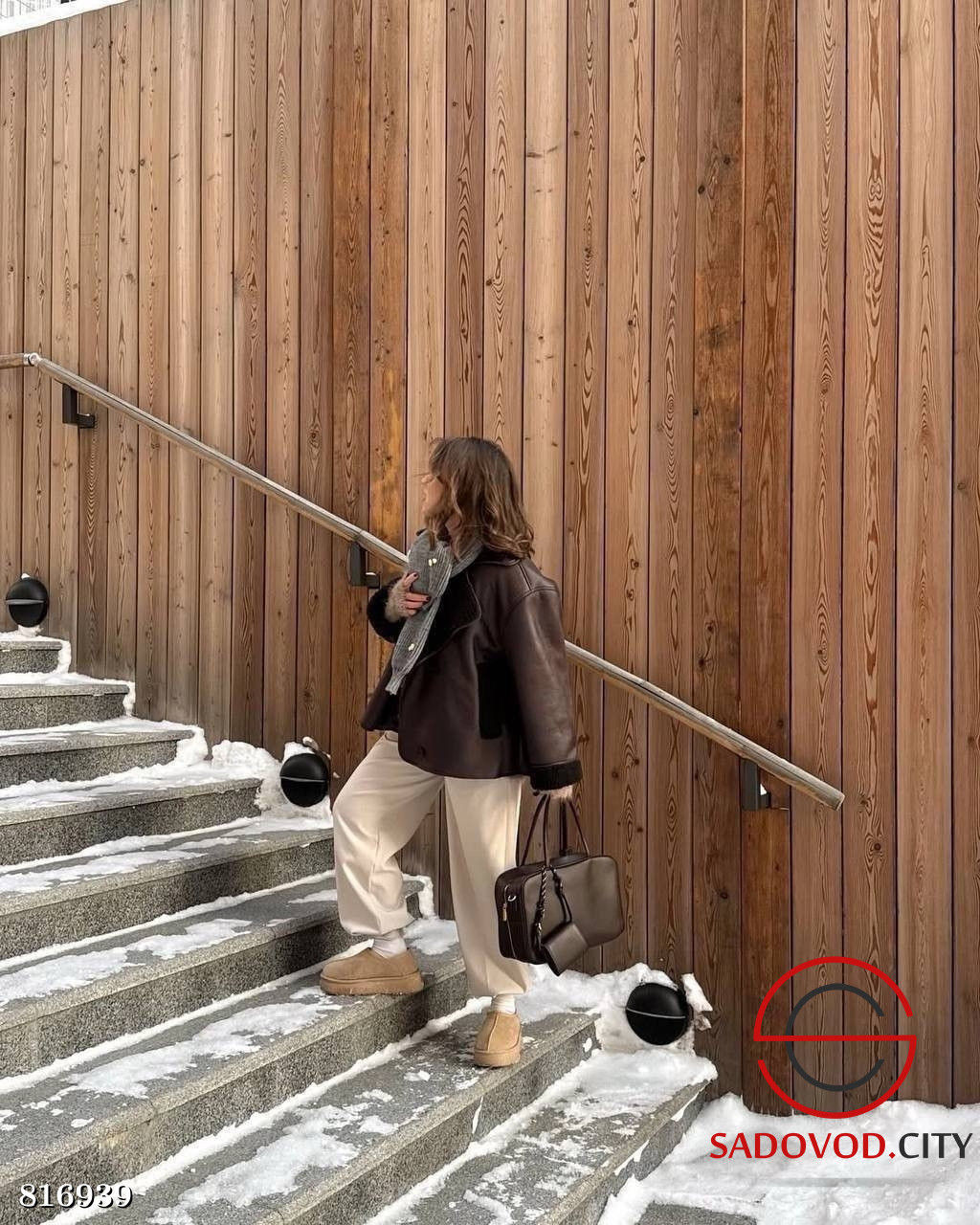 Зимняя утепленная дубленка - Bruno фото 2