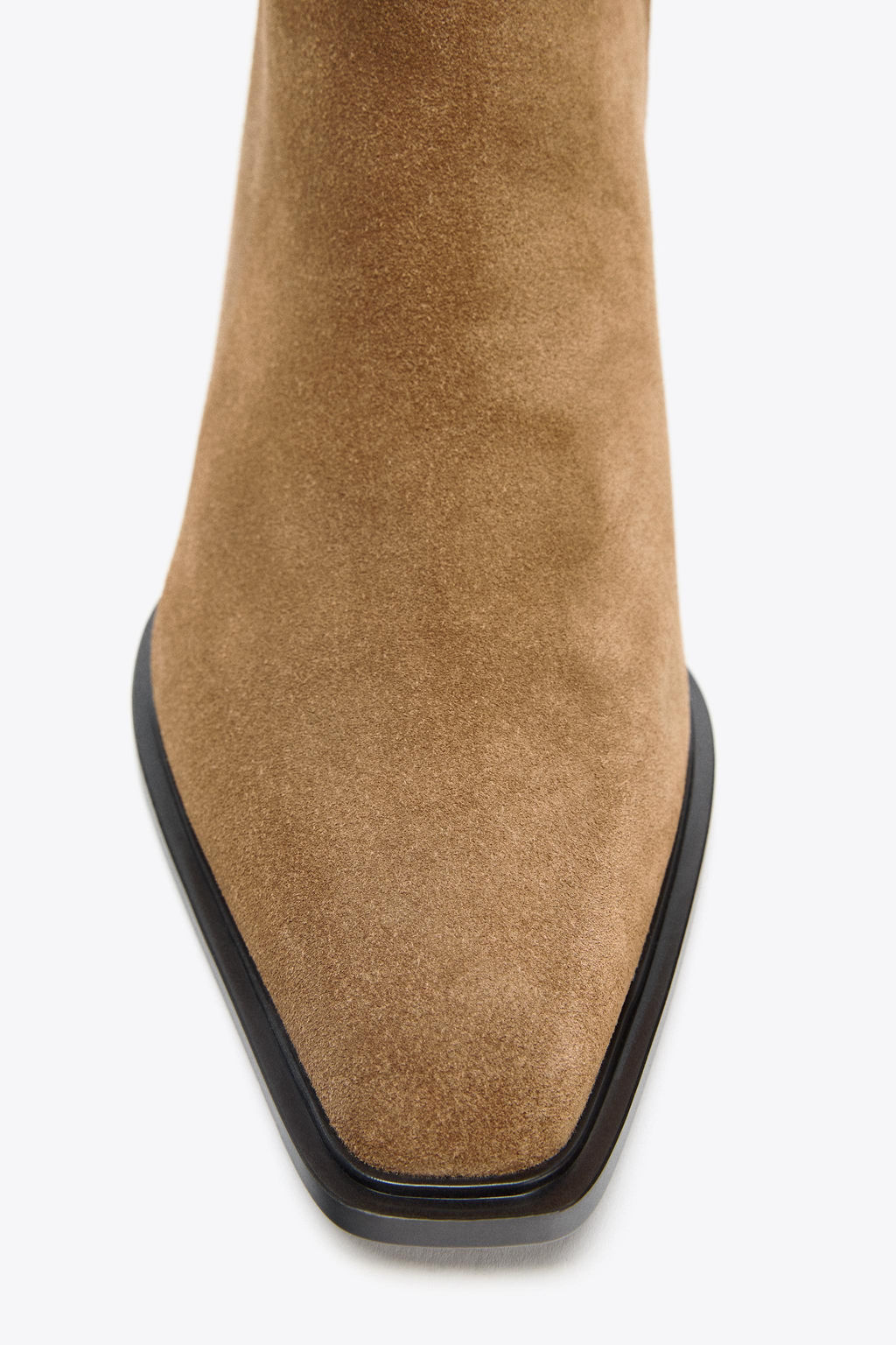 SPLIT SUEDE HEELED ANKLE BOOTS - Zara фото 5