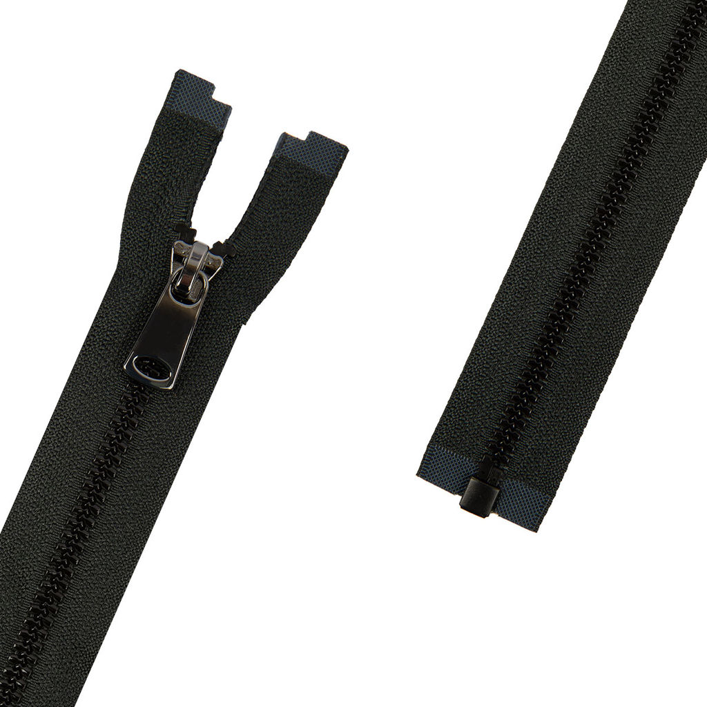 Молния Трактор GAMMA ZipGlaze декоративная глянцевая 50 см Тип 5 5 шт разъёмная однозамковая ЧЕРНЫЙ №310