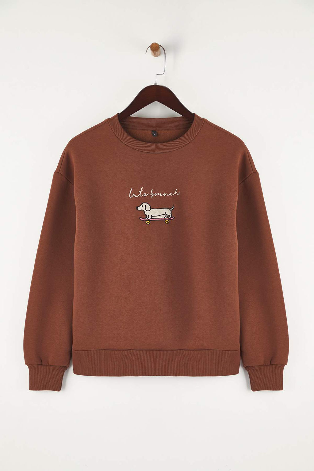 Teen Kahverengi Orme Sweatshirt TWOAW26SW00140 - Trendyolmilla фото 5