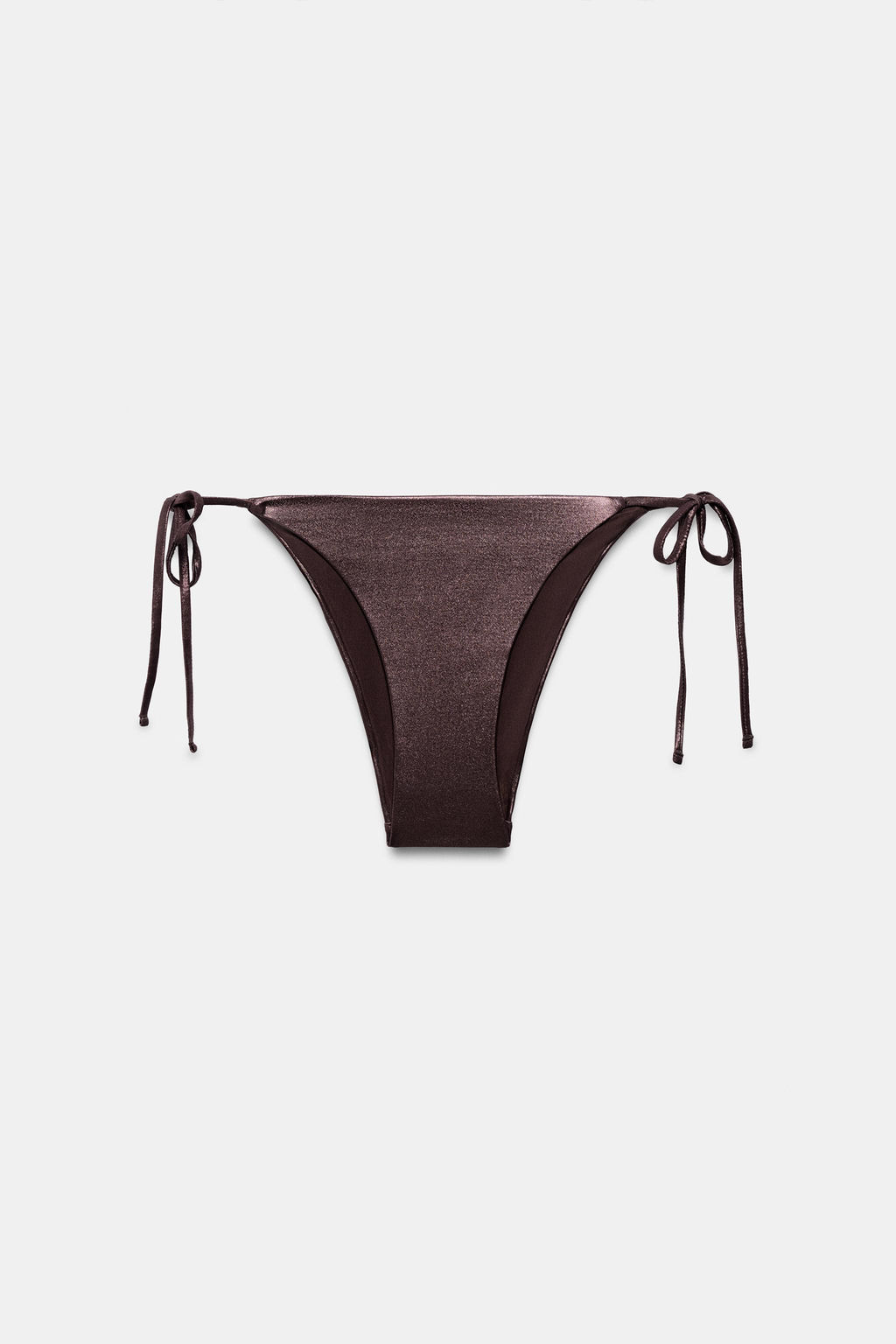 BRAGUITA BIKINI EFECTO METALIZADO / Marr?n - Zara фото 4