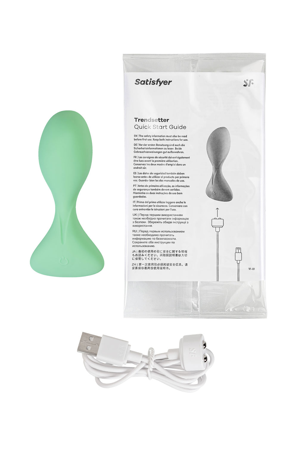 Анальная втулка Satisfyer Trendsetter, зеленая  фото 6