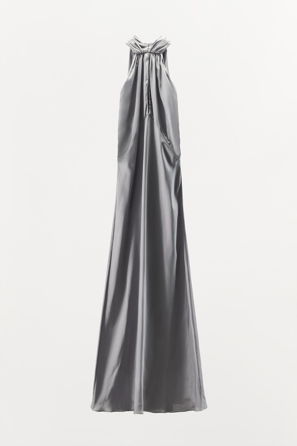 LIMITED EDITION SATIN CAPE DRESS - Zara фото 7