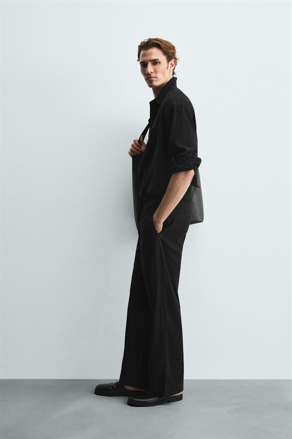 RELAXED FIT FLOWING TROUSERS - Zara фото 4