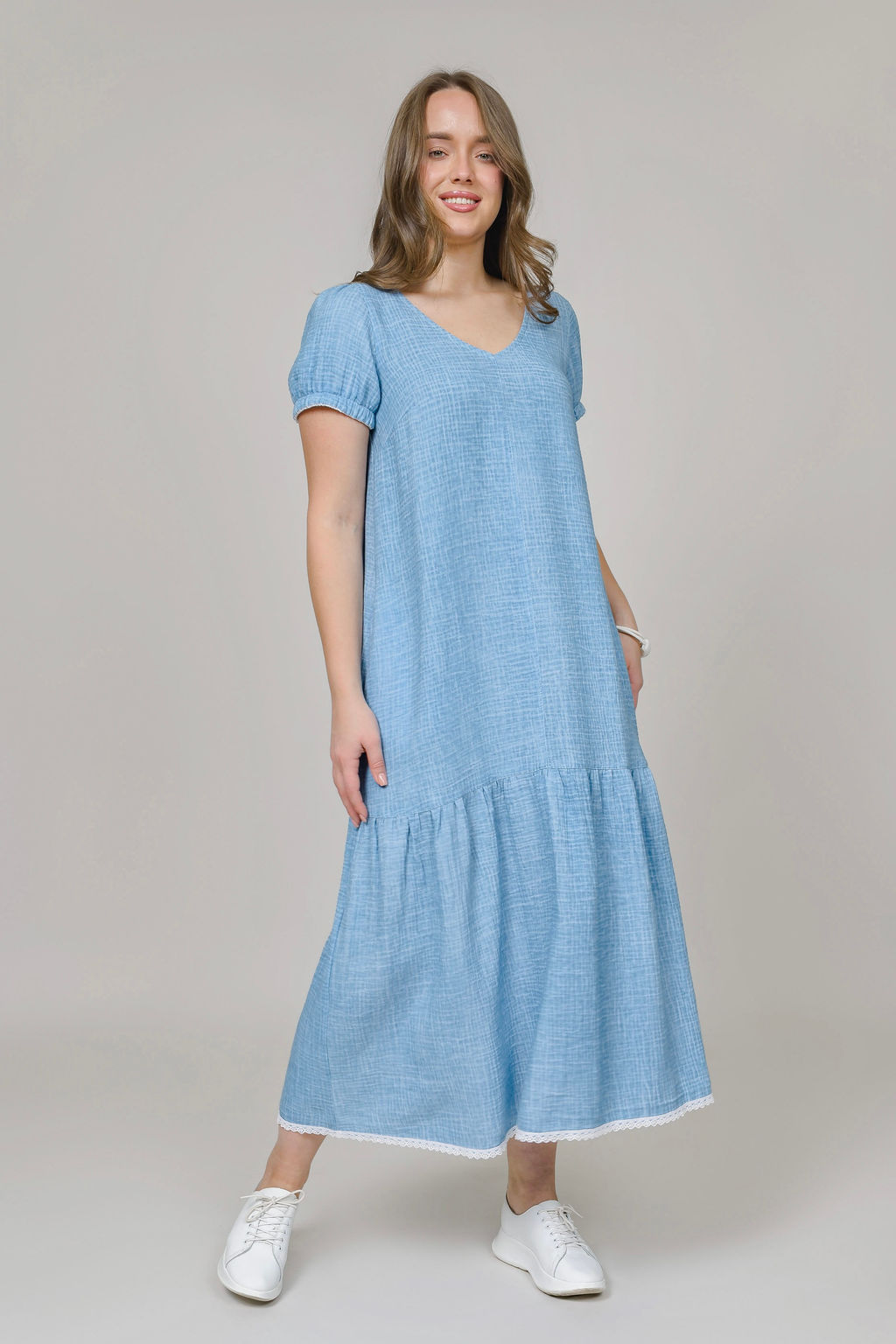 Платье из вареного муслина