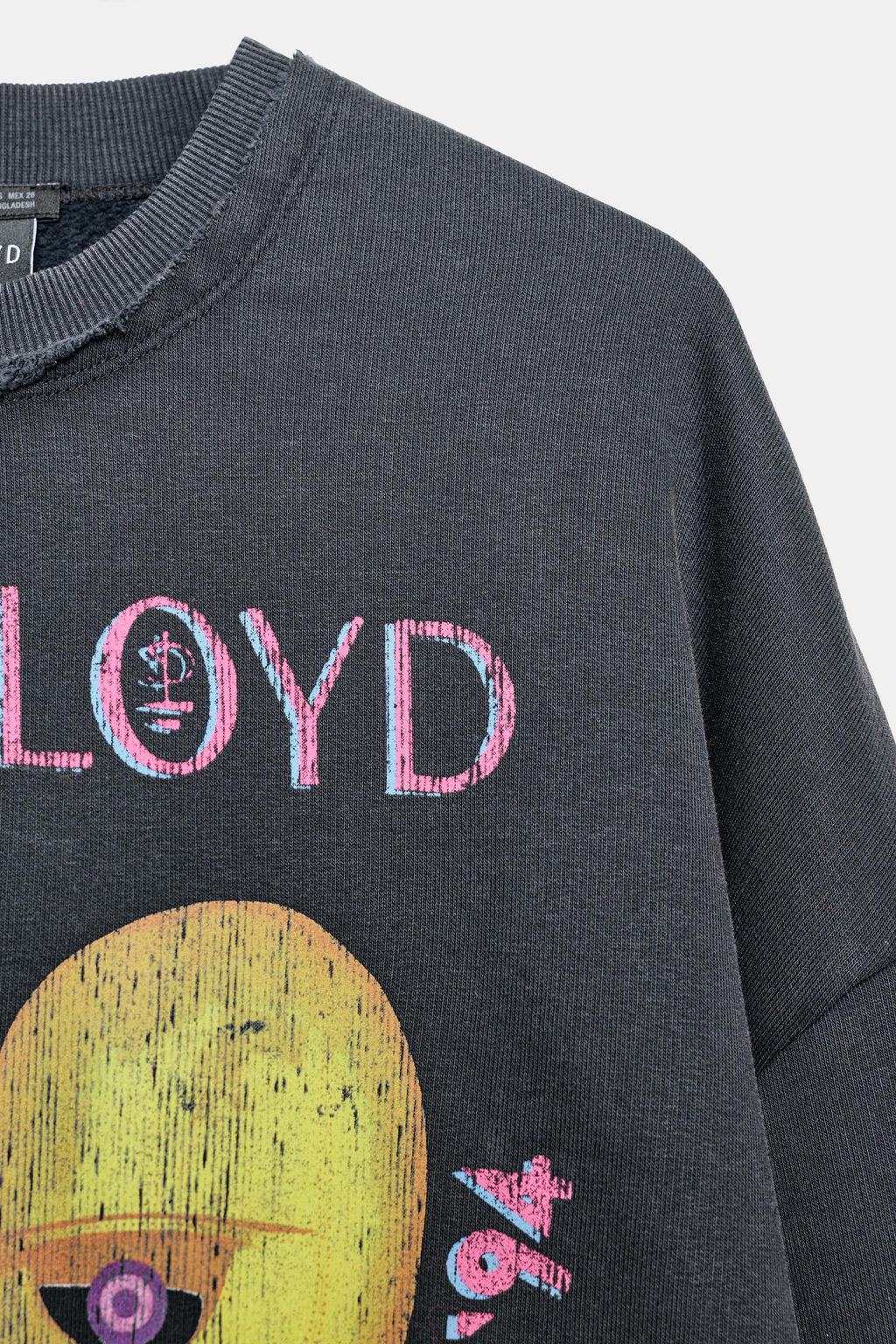 PINK FLOYD WASHED-EFFECT SWEATSHIRT - Zara фото 7