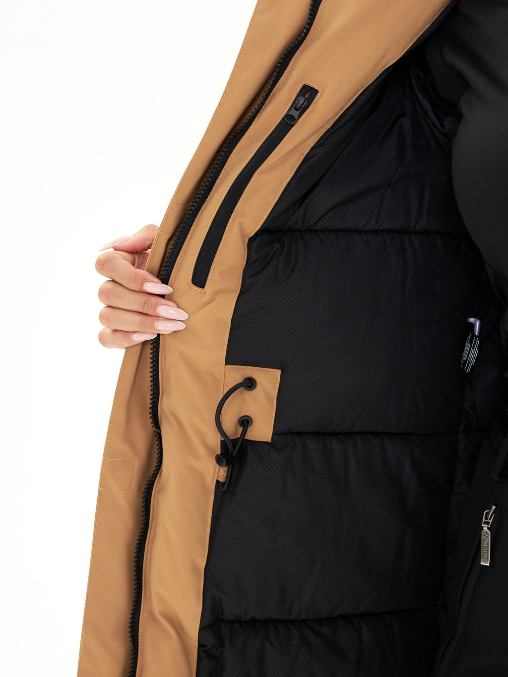 Женская зимняя мембранная парка с натуральным мехом Alpha Endless Frozen Metropolis_19 Крем-брюле  фото 38