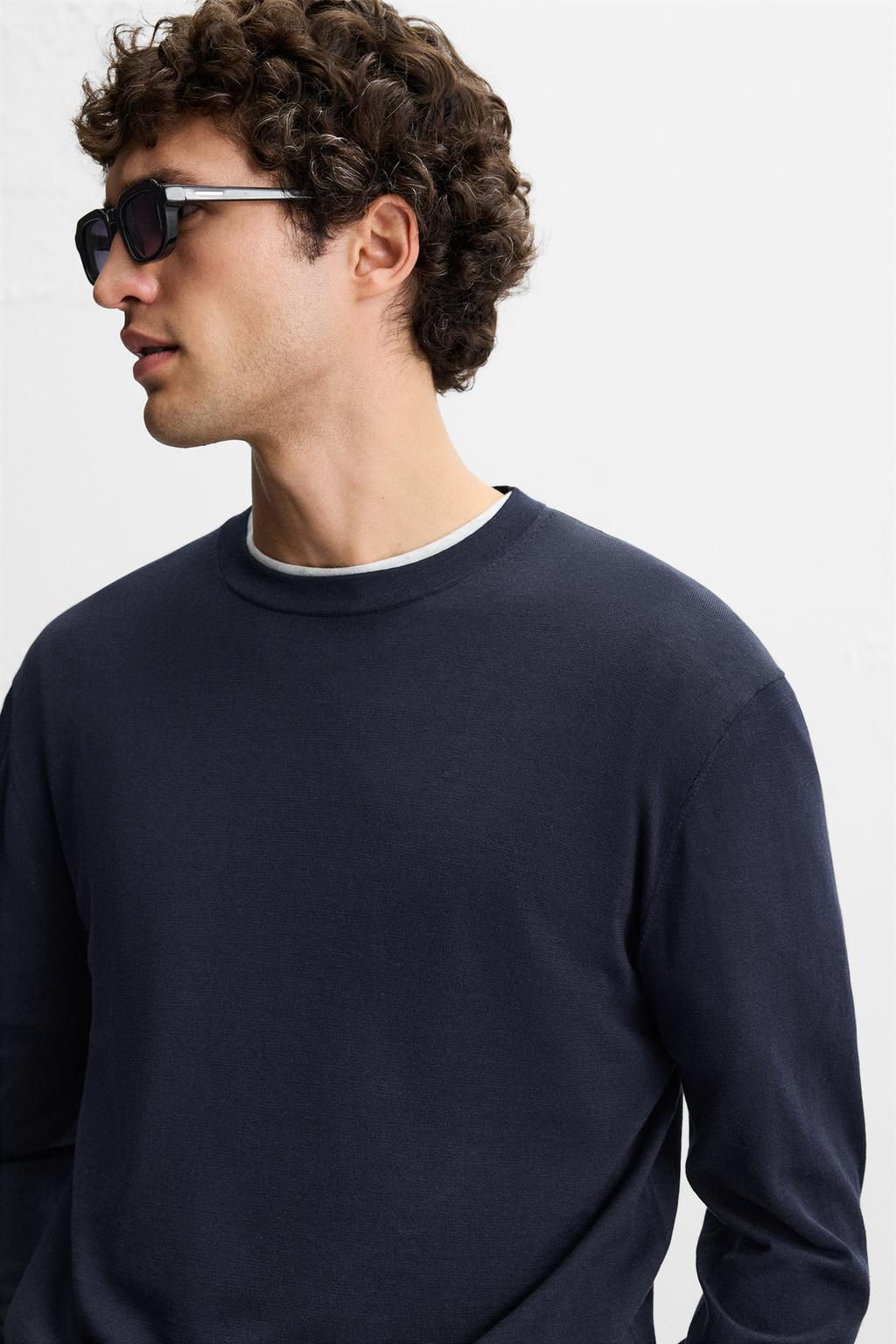 COTTON AND SILK SWEATER - Zara фото 5