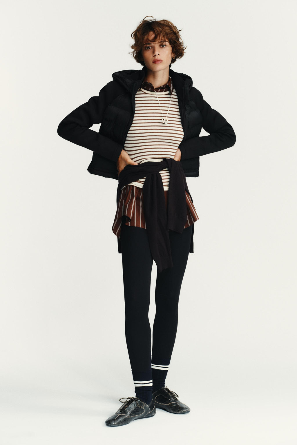 COMBINED PUFFER JACKET - Zara фото 3