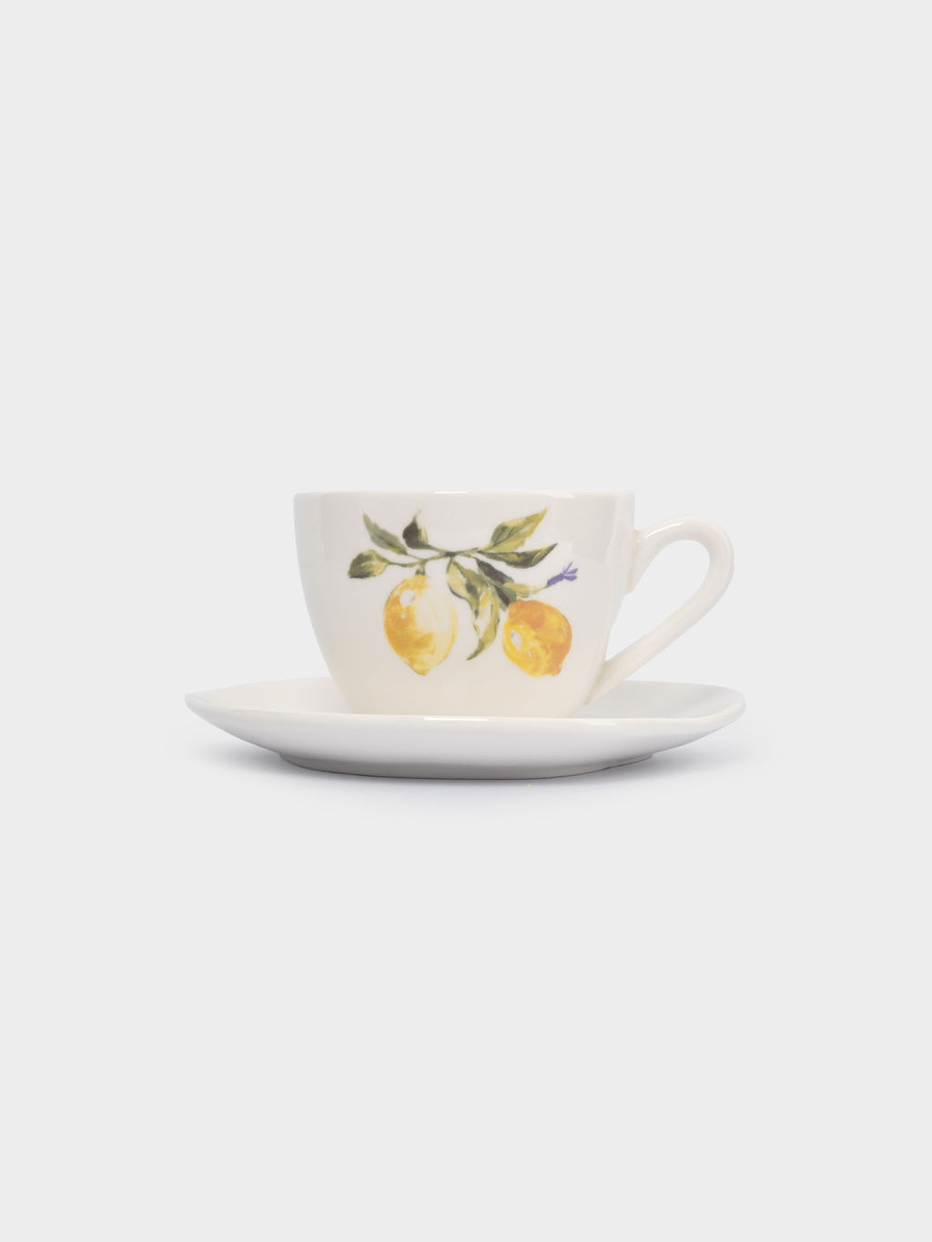 Пара чайная, 1 перс, 2 пр, 200 мл, фарфор P, белая, Лимоны, Lemon branch - Anna lafarg фото 3