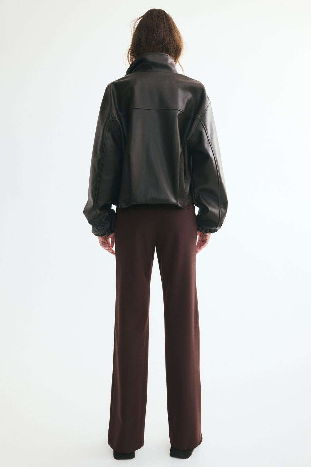 Low-waisted twill trousers - H&m фото 6