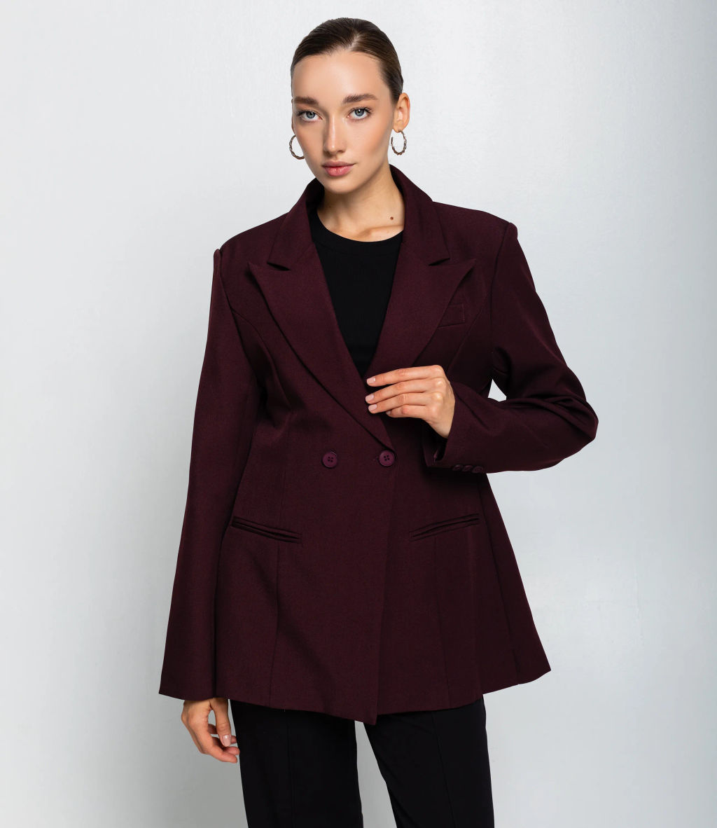 Жакет #КТ20723, сливовый