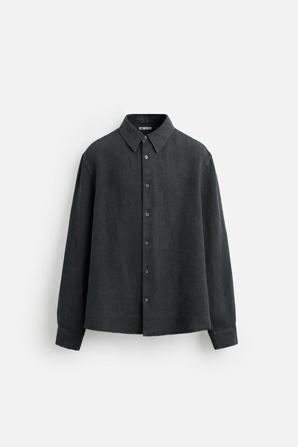 100% LINEN SHIRT - Zara фото 8