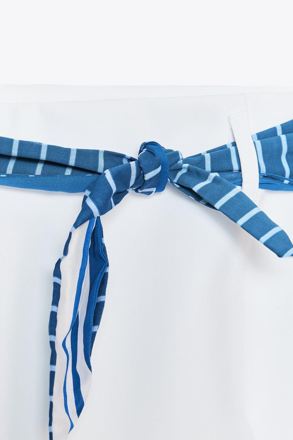 STRIPED SCARF SKORT - Zara фото 3