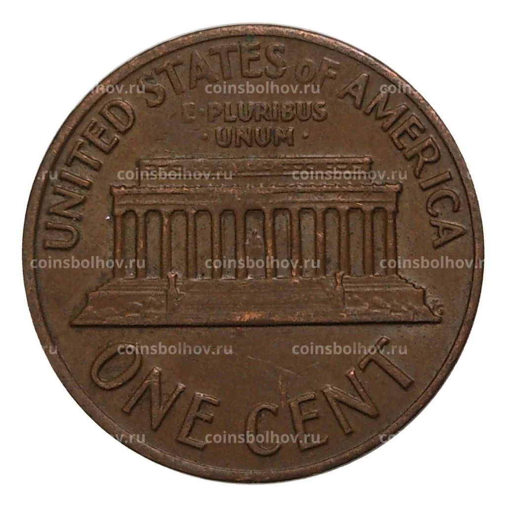 Монета 1 цент 1972 года