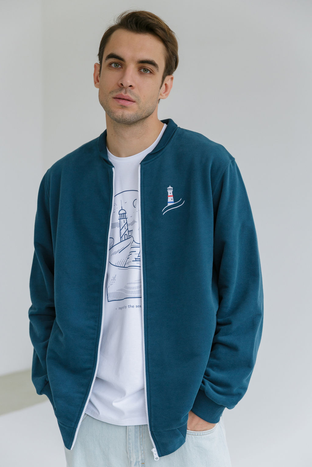 Бомбер мужской Lighthouse Atlantic - Captain's mate фото 5