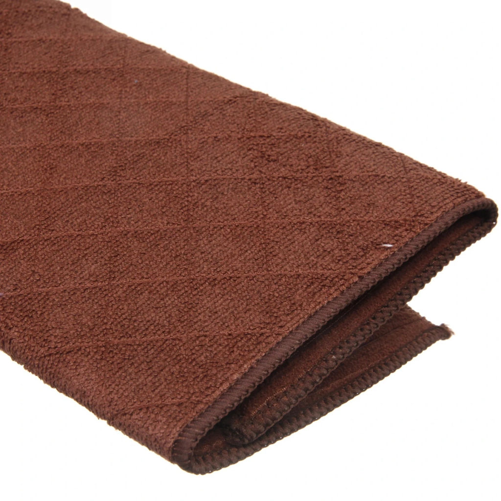 Цена за 2 шт. Коврик для сушки посуды 38*50см "Ромбы" коричневый