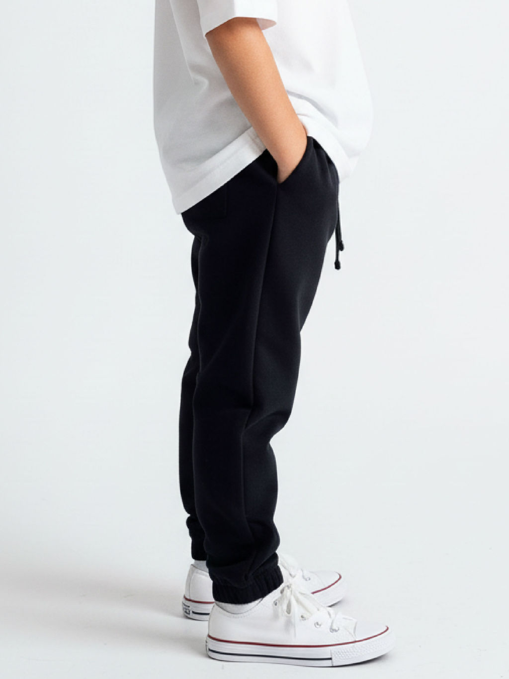 Спортивные штаны на резинке 22-0517 черный|зеленый - Mini maxi фото 16