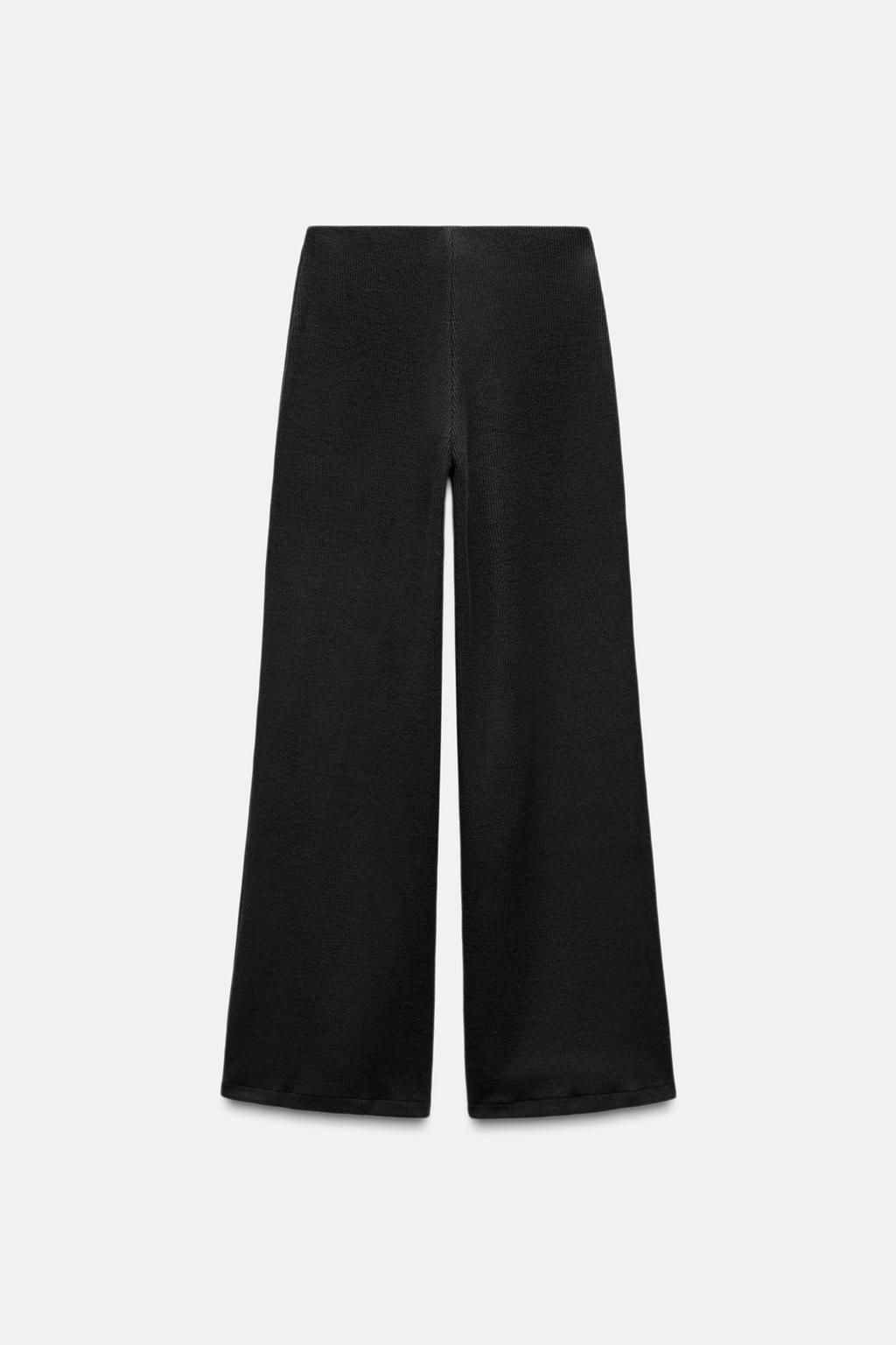 SOFT RIBBED TROUSERS - Zara фото 13
