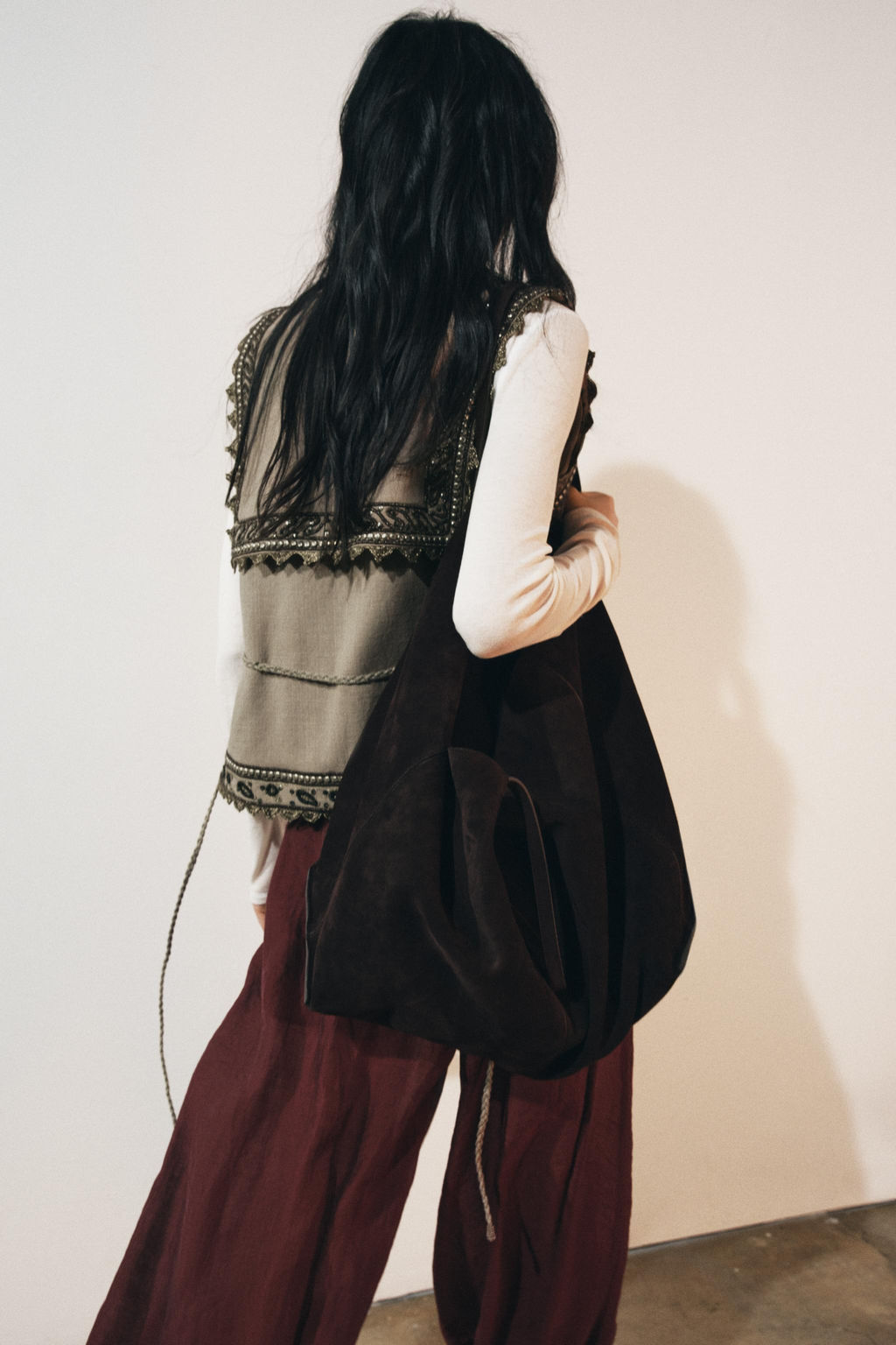 ZW COLLECTION EMBROIDERED WAISTCOAT WITH BELT - Zara фото 3