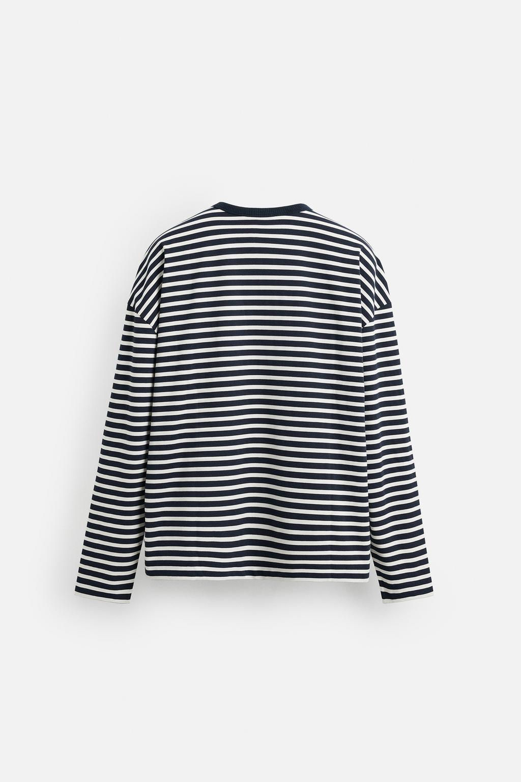 STRIPED PATCH T-SHIRT - Zara фото 9