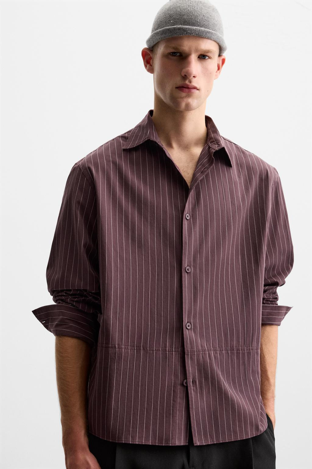 STRIPED COTTON SHIRT - Zara фото 6