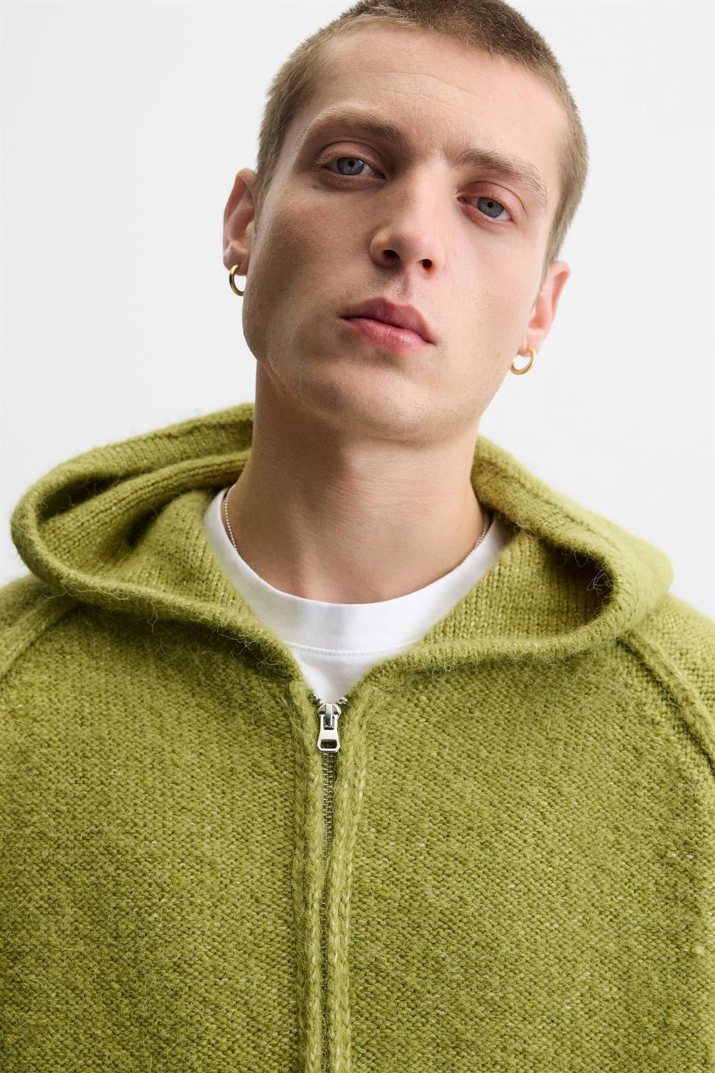 HOODED KNIT JACKET - Zara фото 5