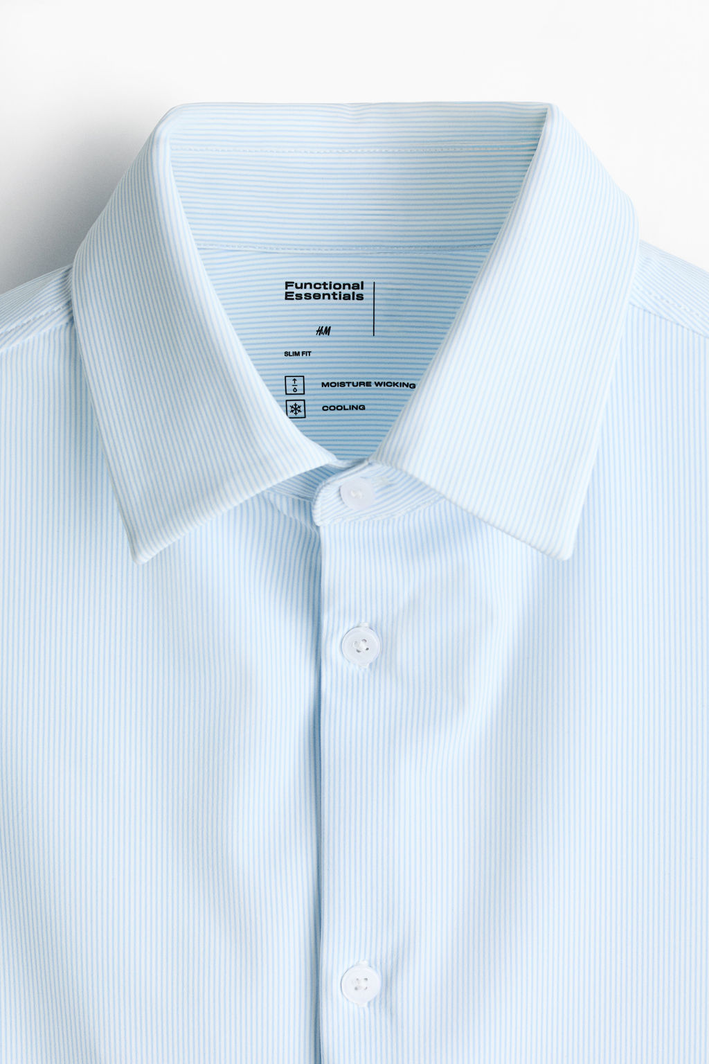 Camisa Cooling Four-way stretch Slim Fit - H&m фото 7